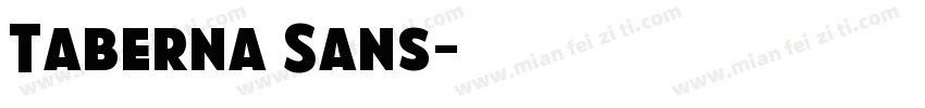 Taberna Sans字体转换